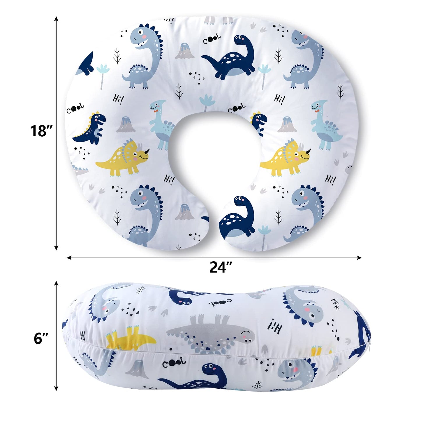 Nursing Pillow Breast Feeding Pillows for Mom Dinosaurs World